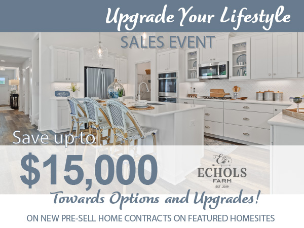 Upgrade your Lifestyle Sales Event at Echols Farm